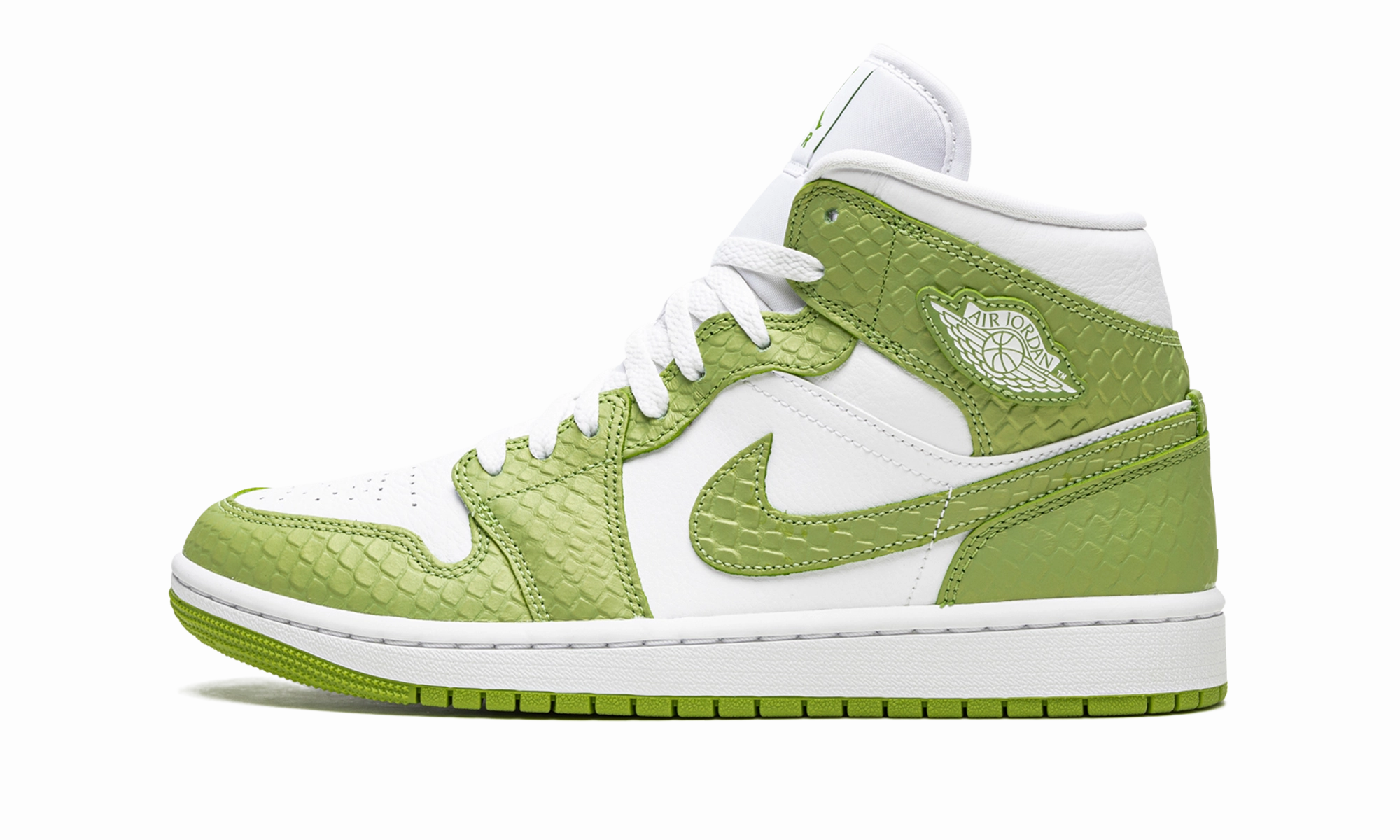 Stable Footing AIR JORDAN 1 MID SE WMNS "Green Python"