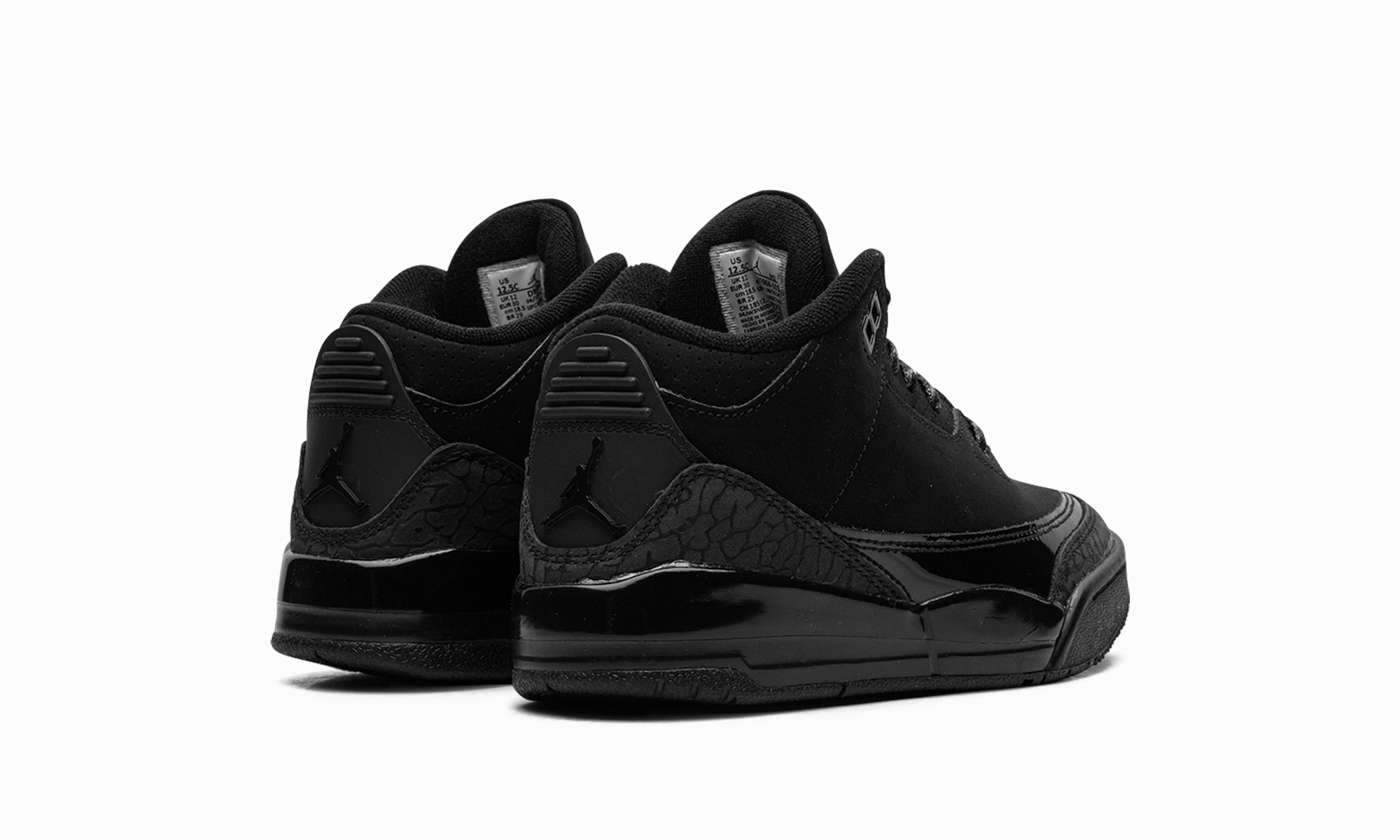 Air Jordan 3 PS "Black Cat" Clean Style Casual Day