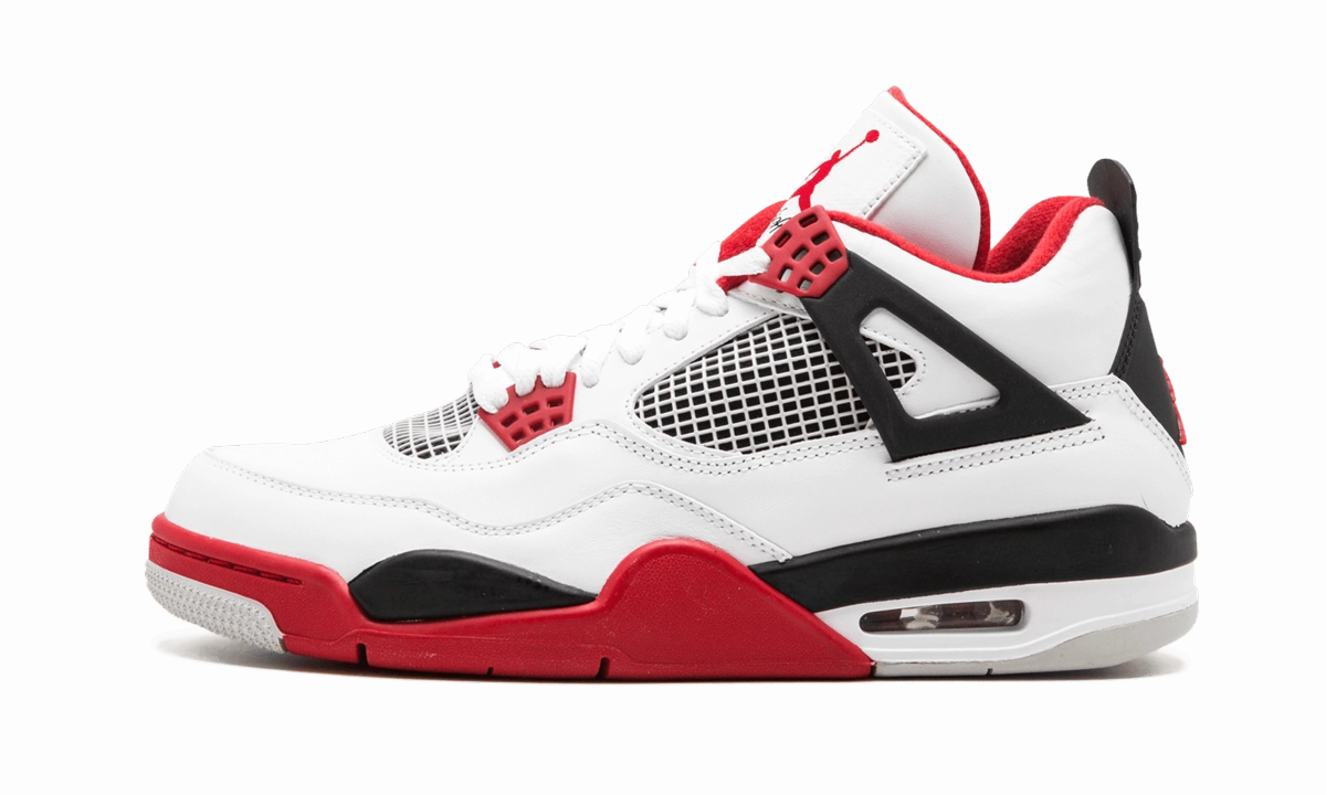 Neutral Walk Structured performance Air Jordan 4 Retro "Fire Red"