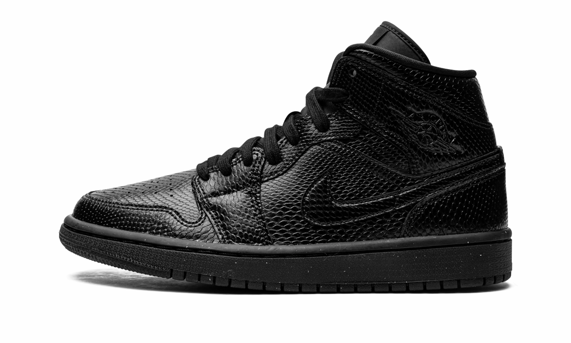 Motion Friendly Performance Sole AIR JORDAN 1 MID WMNS "Black Snakeskin"