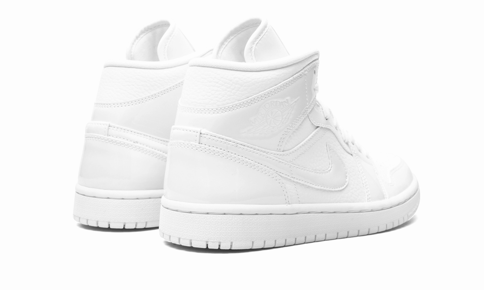 AIR JORDAN 1 MID WMNS "Triple White" Versatile Style