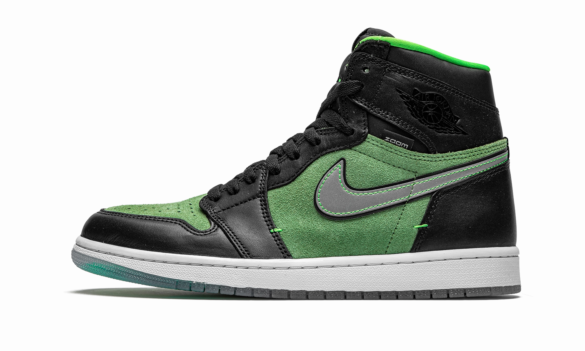 Air Jordan 1 Retro High Zoom "Zen Green" Ultra-soft shock absorption
