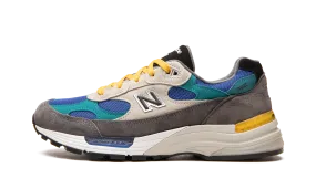 mesh upper breathability Training Ground 992 "Grey / Blue / Teal / Yellow"