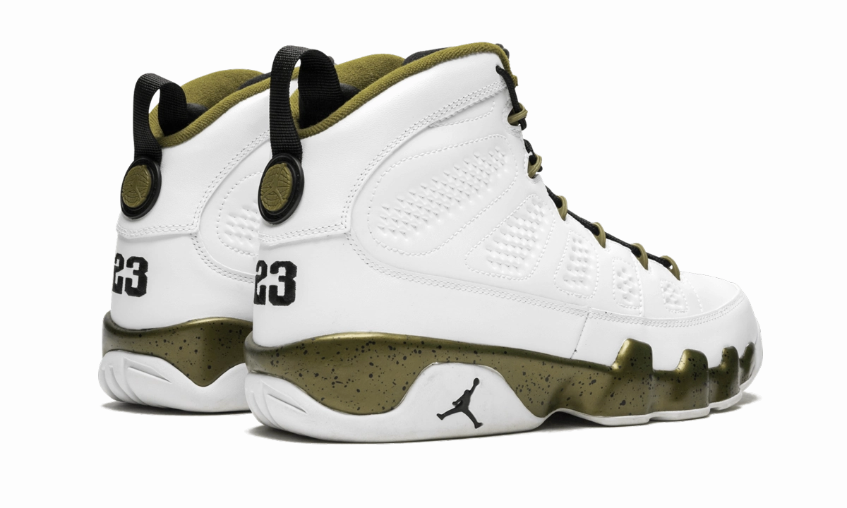 Air Jordan 9 Retro "Statue" running shoes for casual male joggers maintain balance