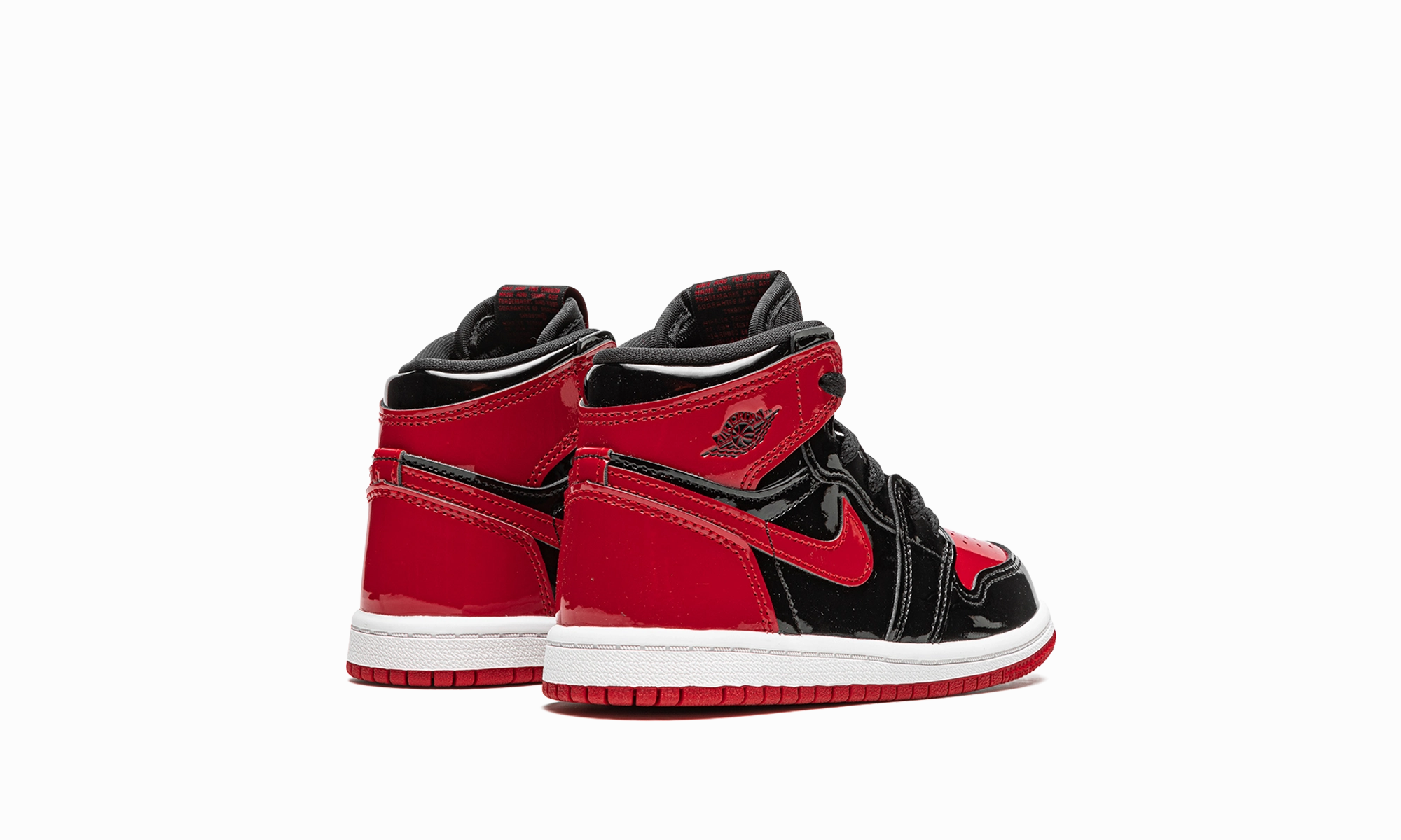 Air Jordan 1 Retro High OG TD "Bred Patent" Go Fast Layered Look