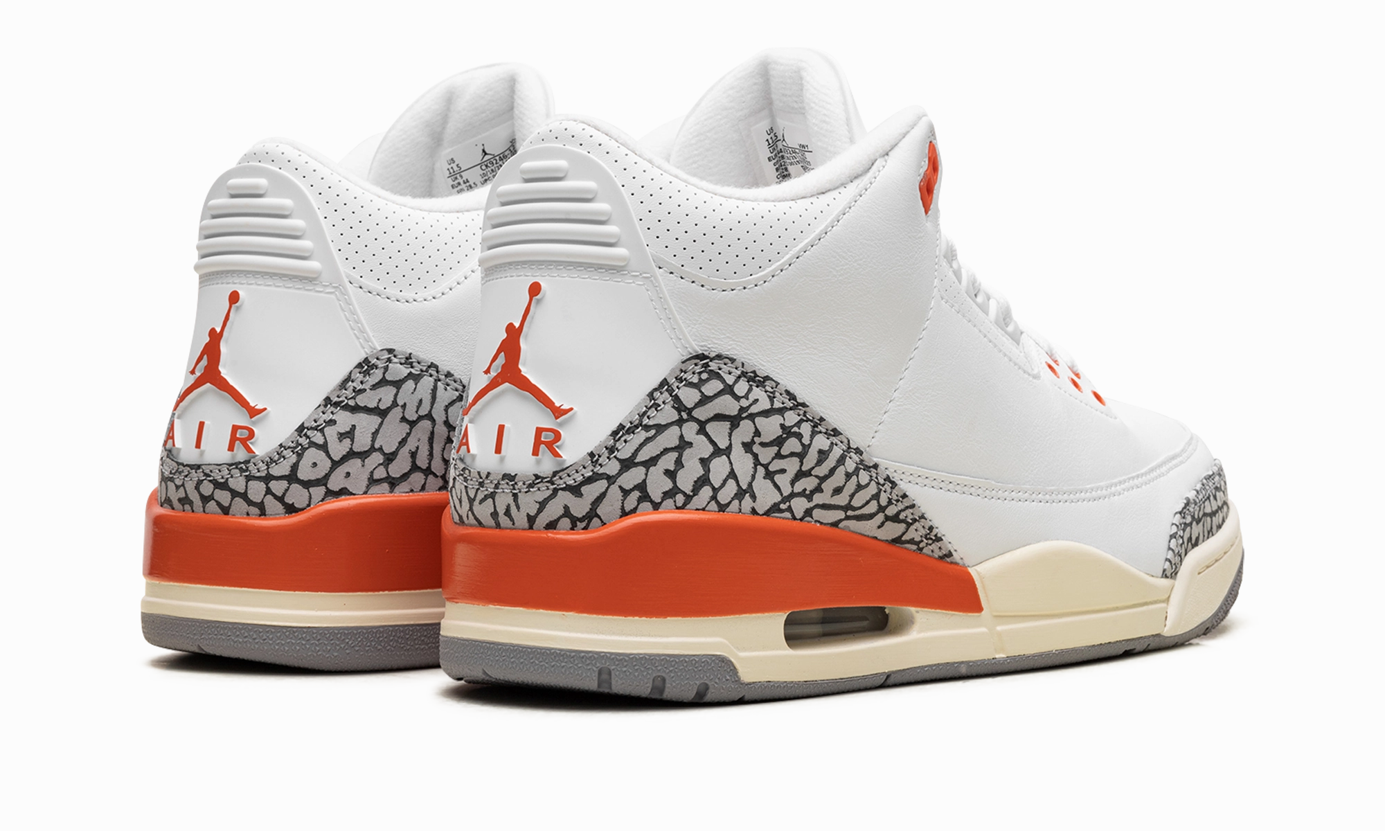 Air Jordan 3 Retro WMNS "GEORGIA PEACH" Cushioned lining