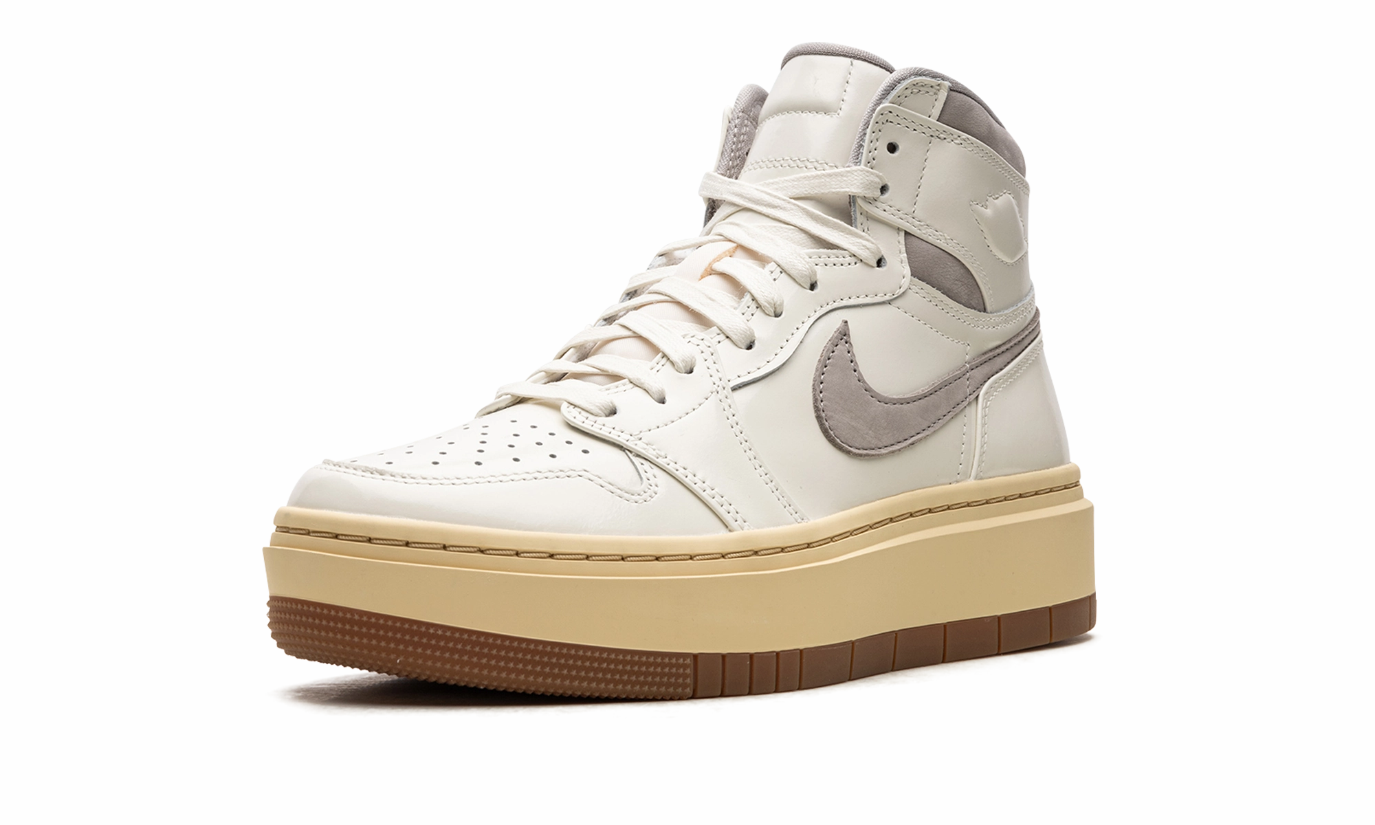 AIR JORDAN 1 ELEVATE HIGH SE WMNS "Sail/Pale Vanilla/Gum Medium Brown/College Grey" No-Slip Grip Trendsetting Shoes