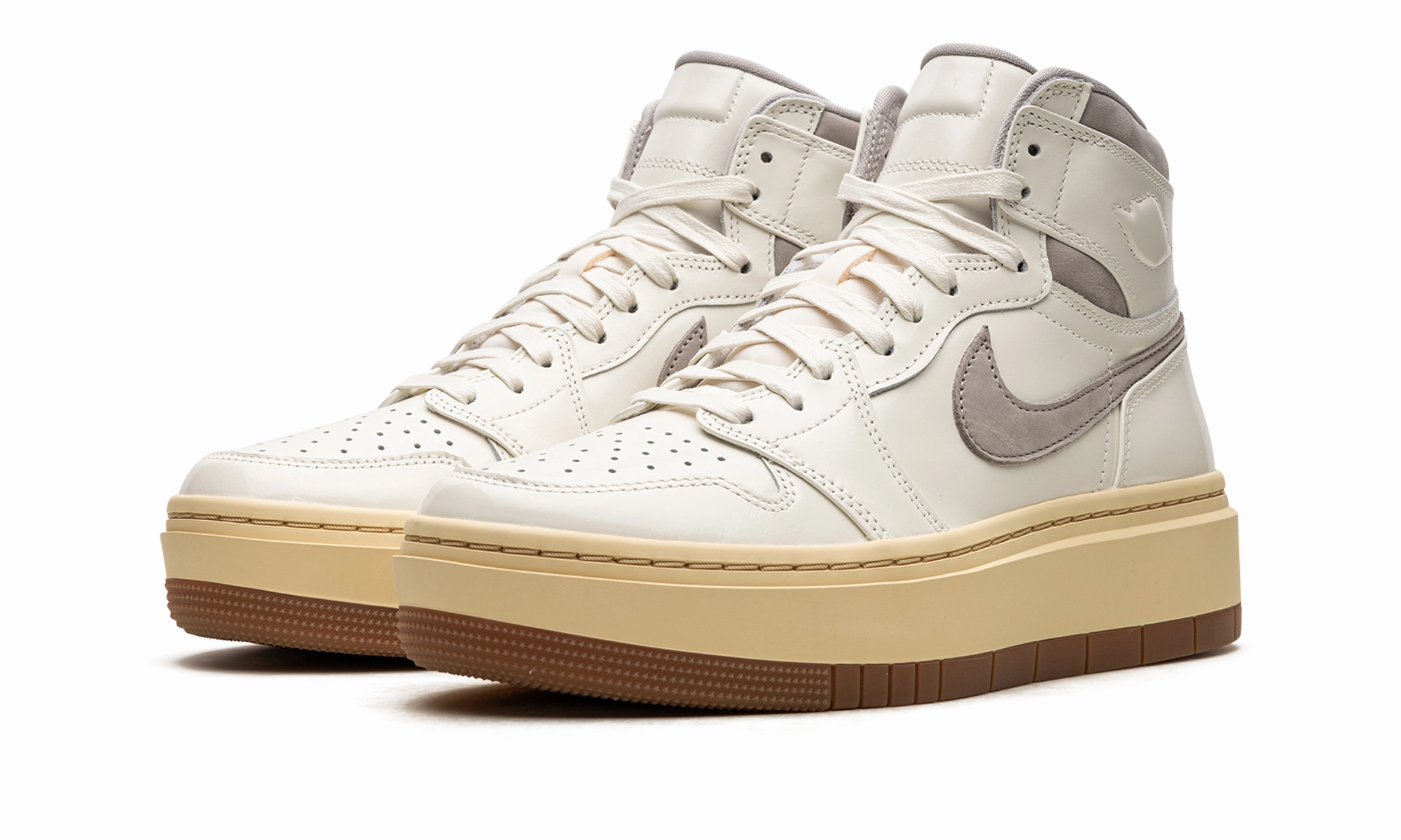 AIR JORDAN 1 ELEVATE HIGH SE WMNS "Sail/Pale Vanilla/Gum Medium Brown/College Grey" Versatile lining Ultra Comfort