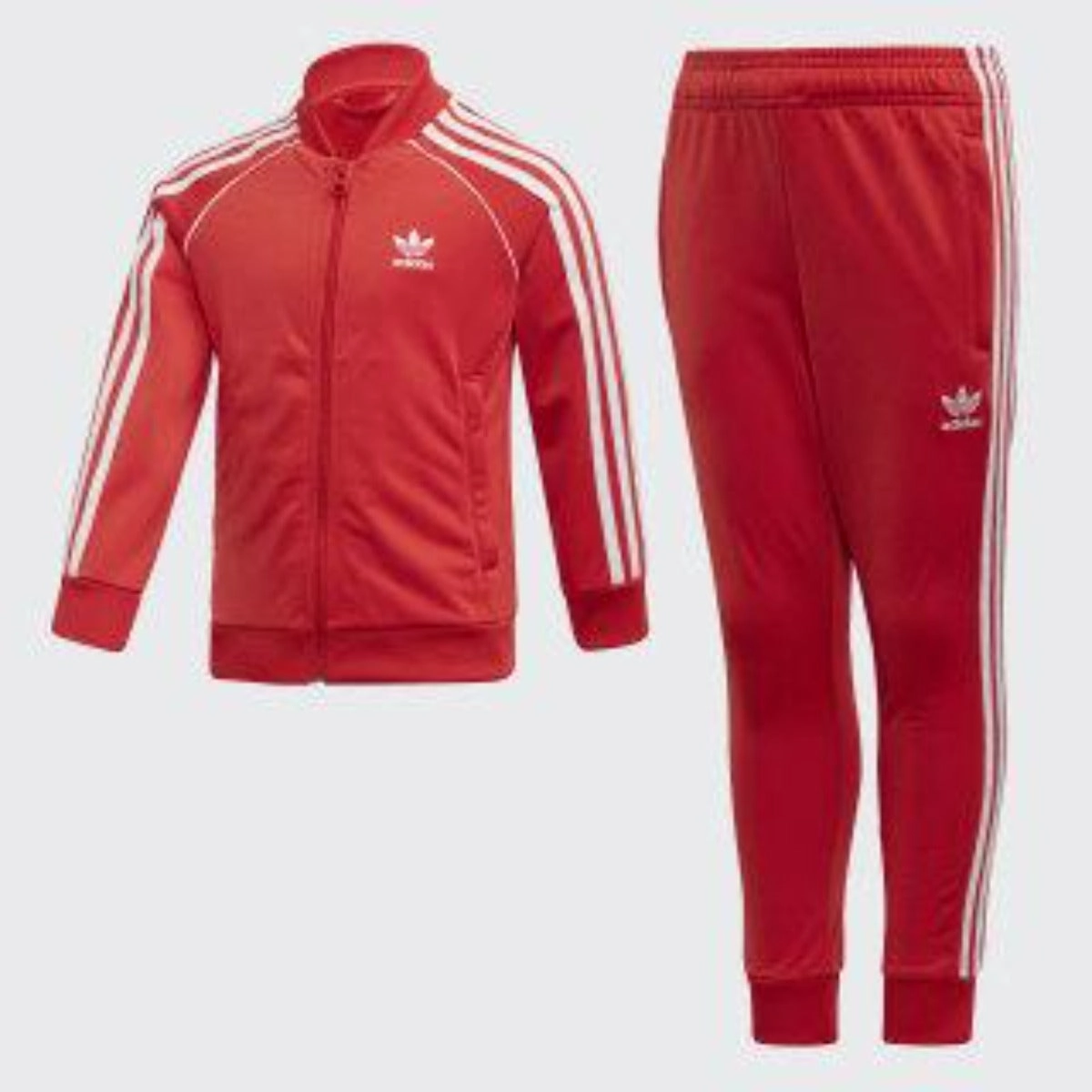 Adidas SST Tracksuit - Red Slim performance Air Light