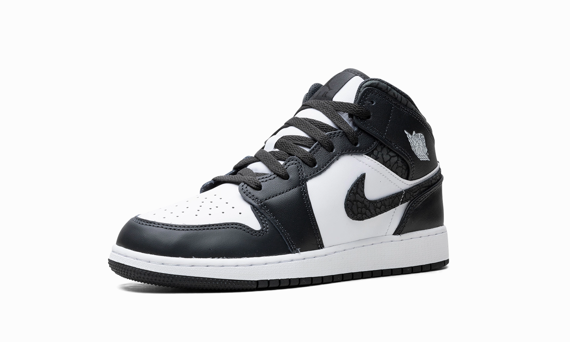 Air Jordan 1 Mid GS "Panda Elephant" Outdoor Explorer Contemporary Fit