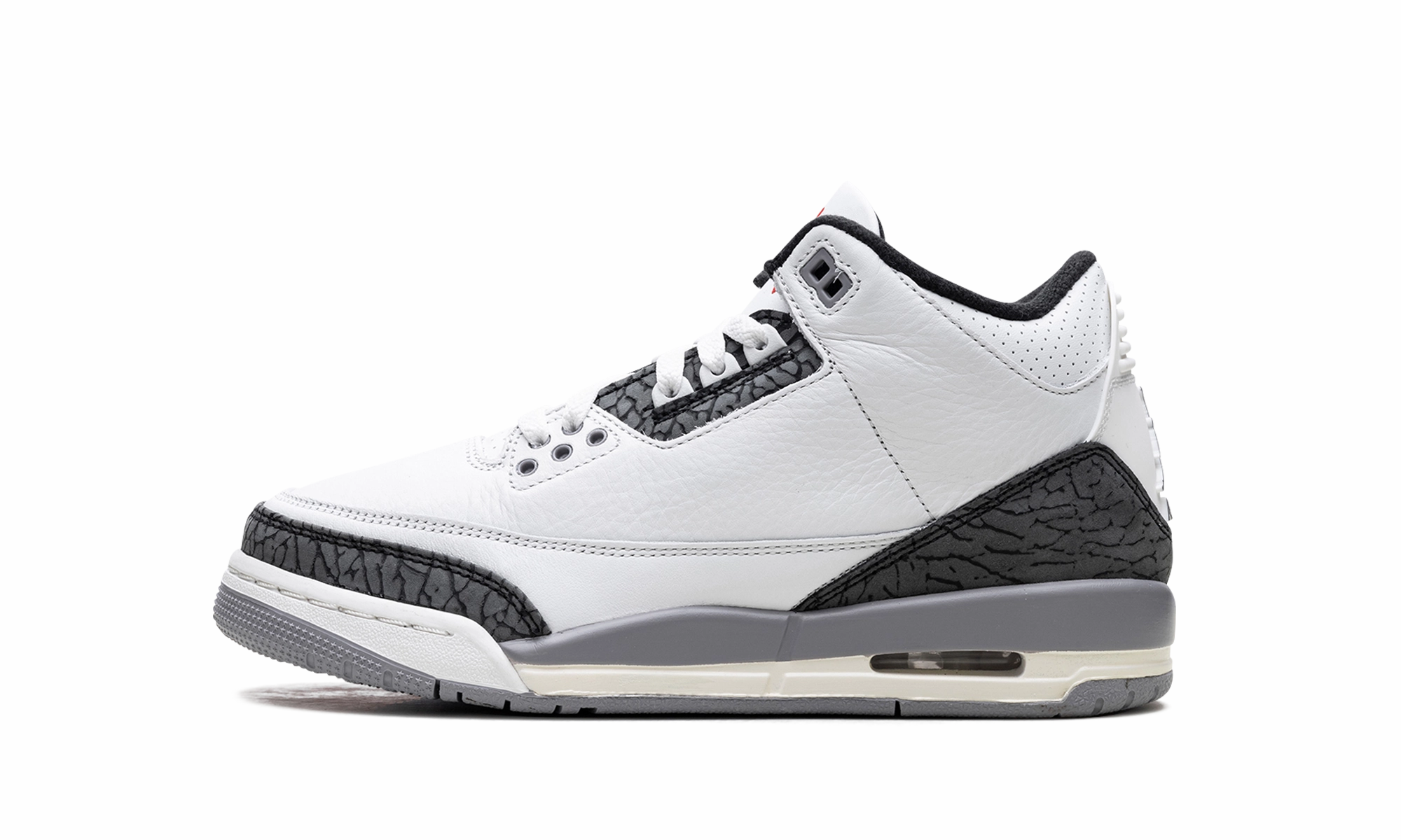 Quick lace Air Jordan 3 GS "Cement Grey"