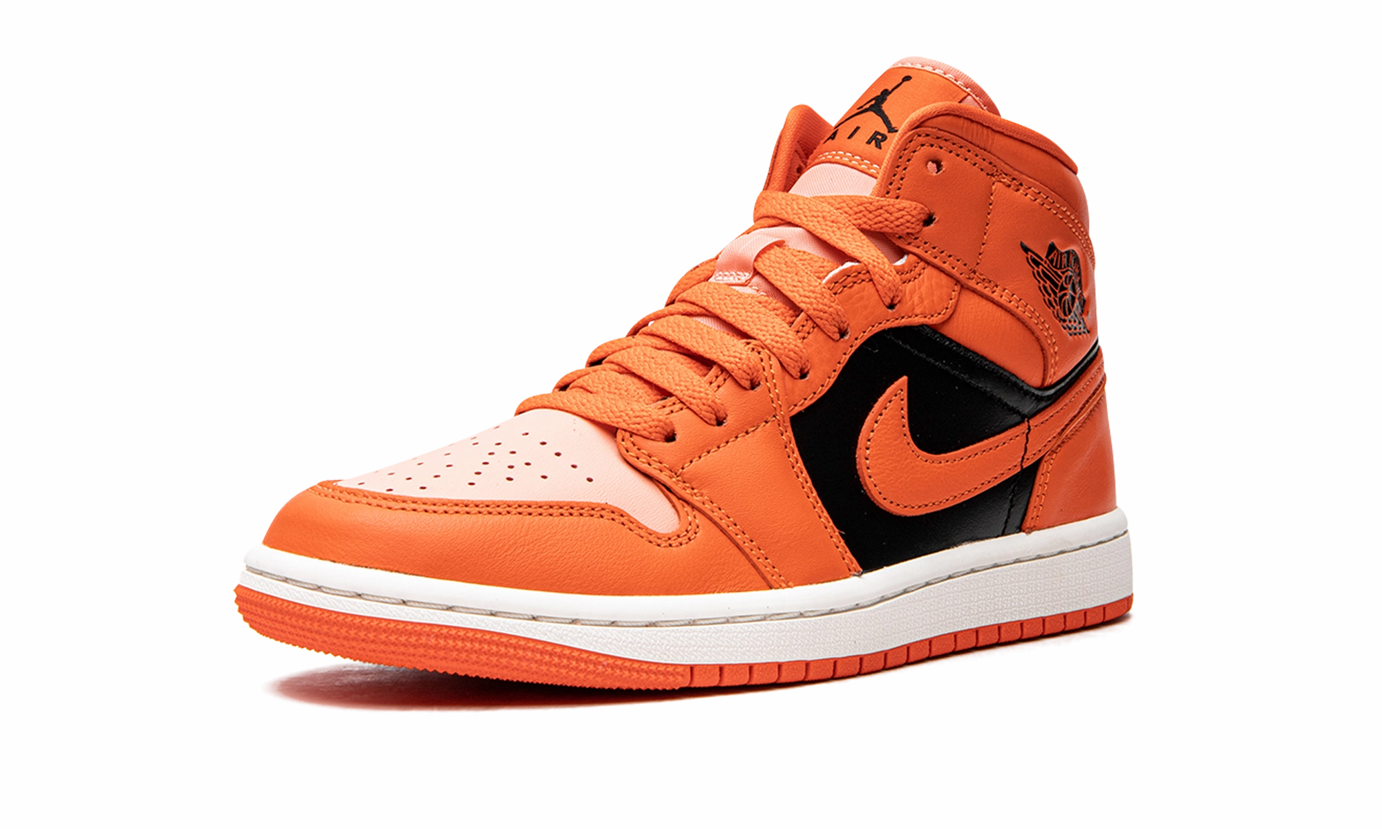 AIR JORDAN 1 MID SE WMNS "Orange / Black" Boosted sole Padded Support