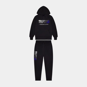 Trapstar Chenille Decoded 2.0 Hooded Tracksuit - Black/Dazzling Blue Daily Basics On Demand Comfort