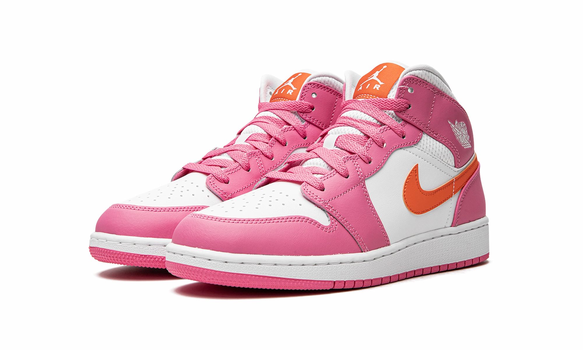 Air Jordan 1 Mid GS "Pinksicle" Bounce Sole Contemporary ease