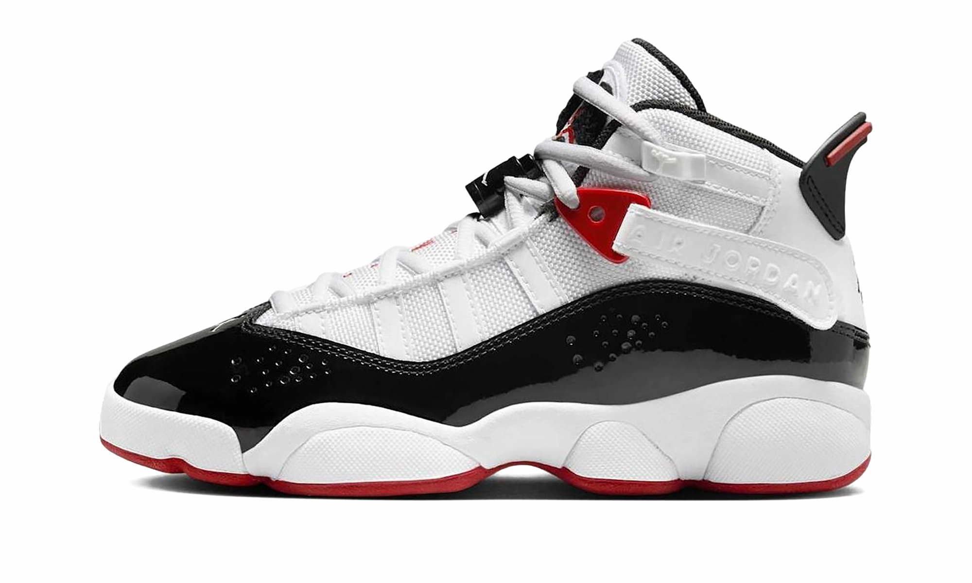 static - free shoes beginner runner shoes Jordan 6 Rings GS "White Varsity Red Black"