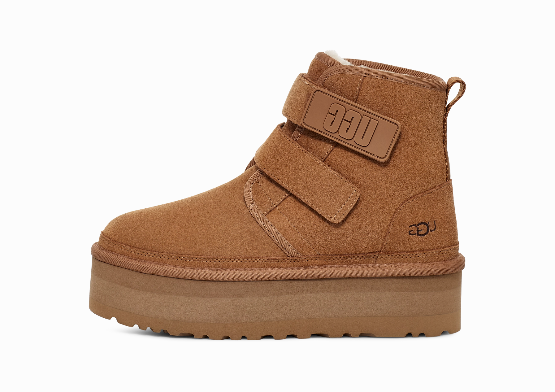 UGG Neumel Platform Boot Chestnut Fringe Sole