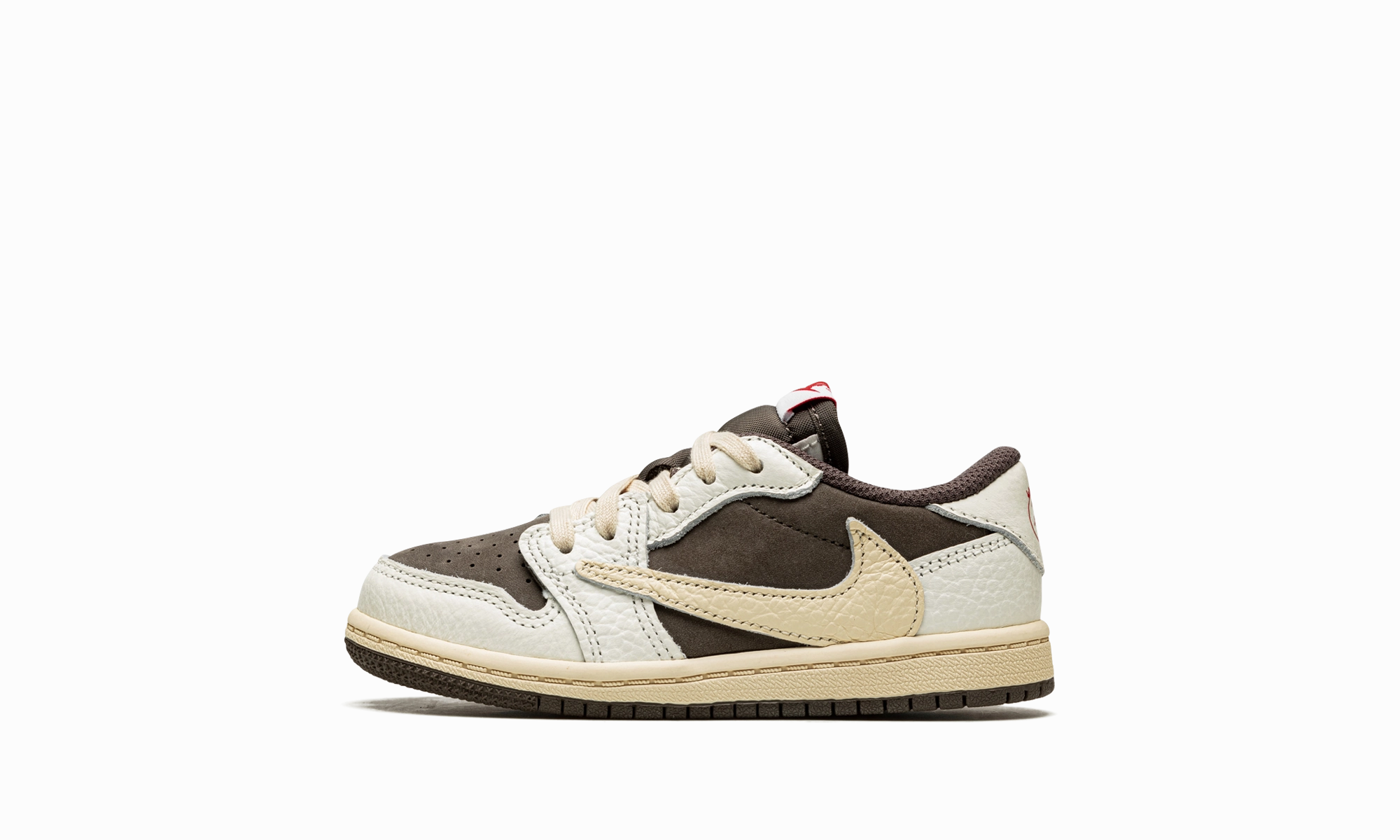 Retro-inspired performance Jordan 1 Low OG SP TD "Travis Scott - Reverse Mocha"