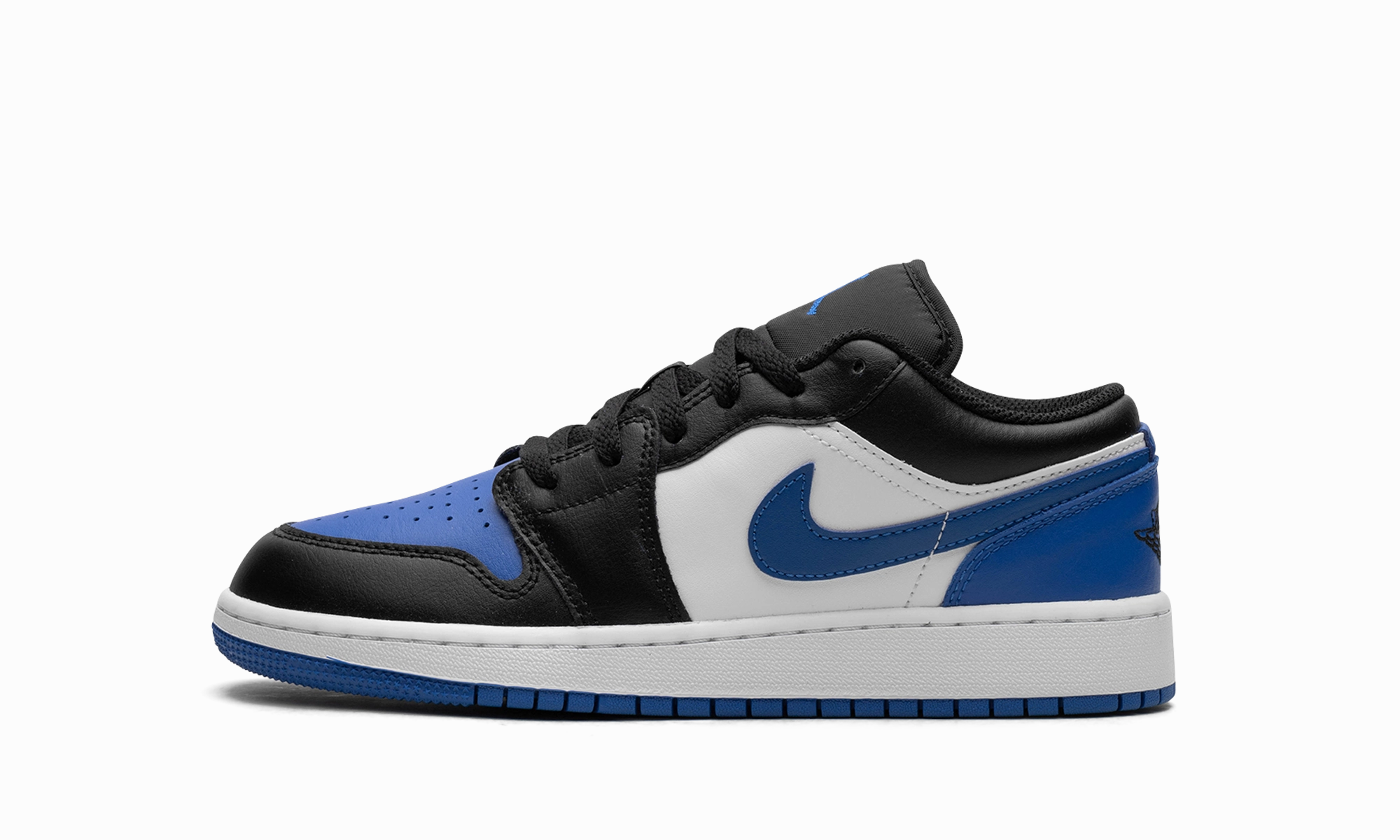 Air Jordan 1 Low GS "Alternate Royal Toe" Street Friendly Casual Athletic