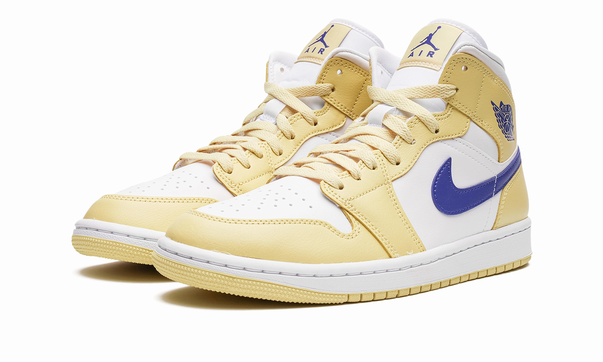 Ultra-soft fit AIR JORDAN 1 MID WMNS "Lemon Wash"