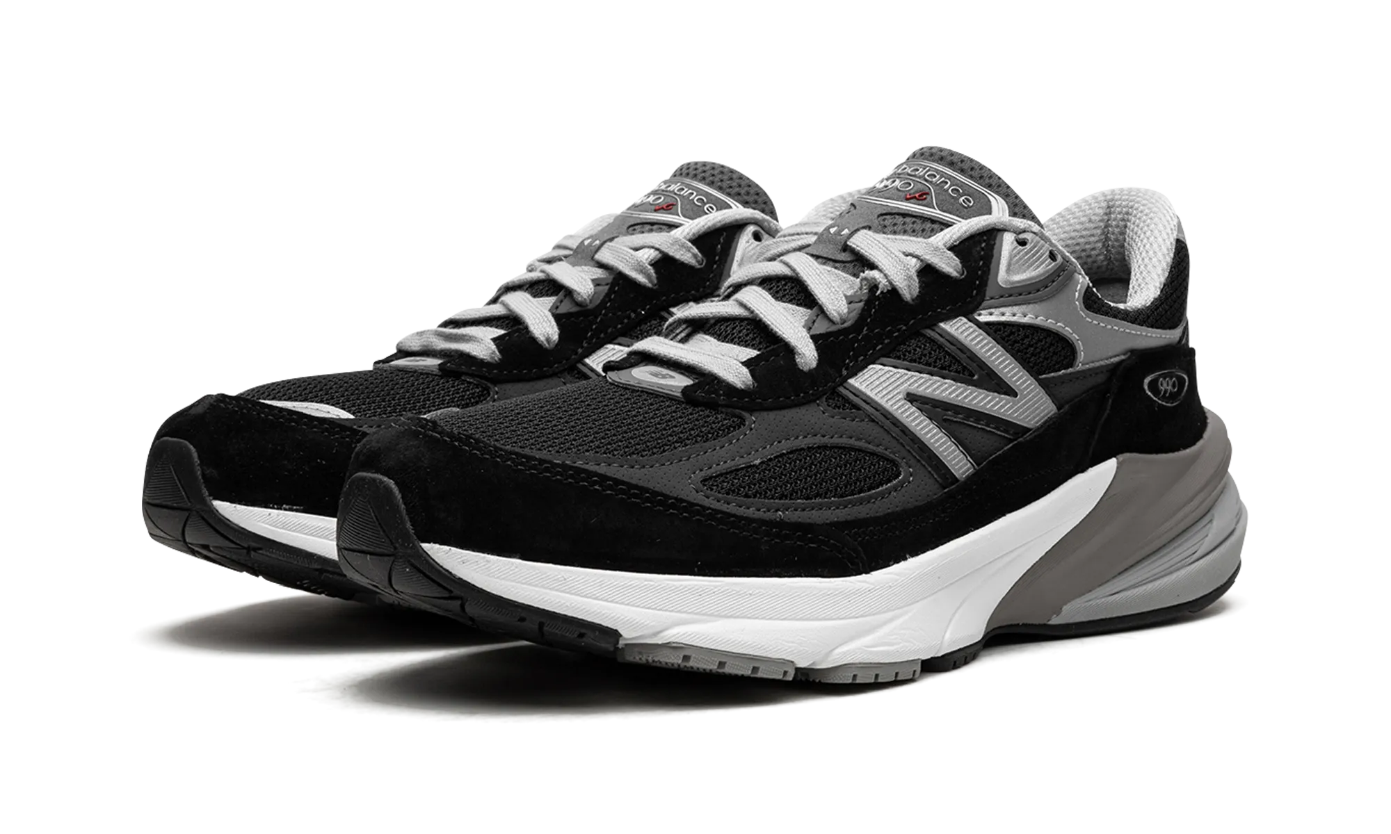 running in a rural area shoes heavy - duty rubber shoe substance 990v6 WMNS "Black/Silver"
