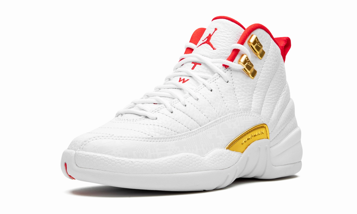 running on a gravel road Air Jordan 12 GS "FIBA"
