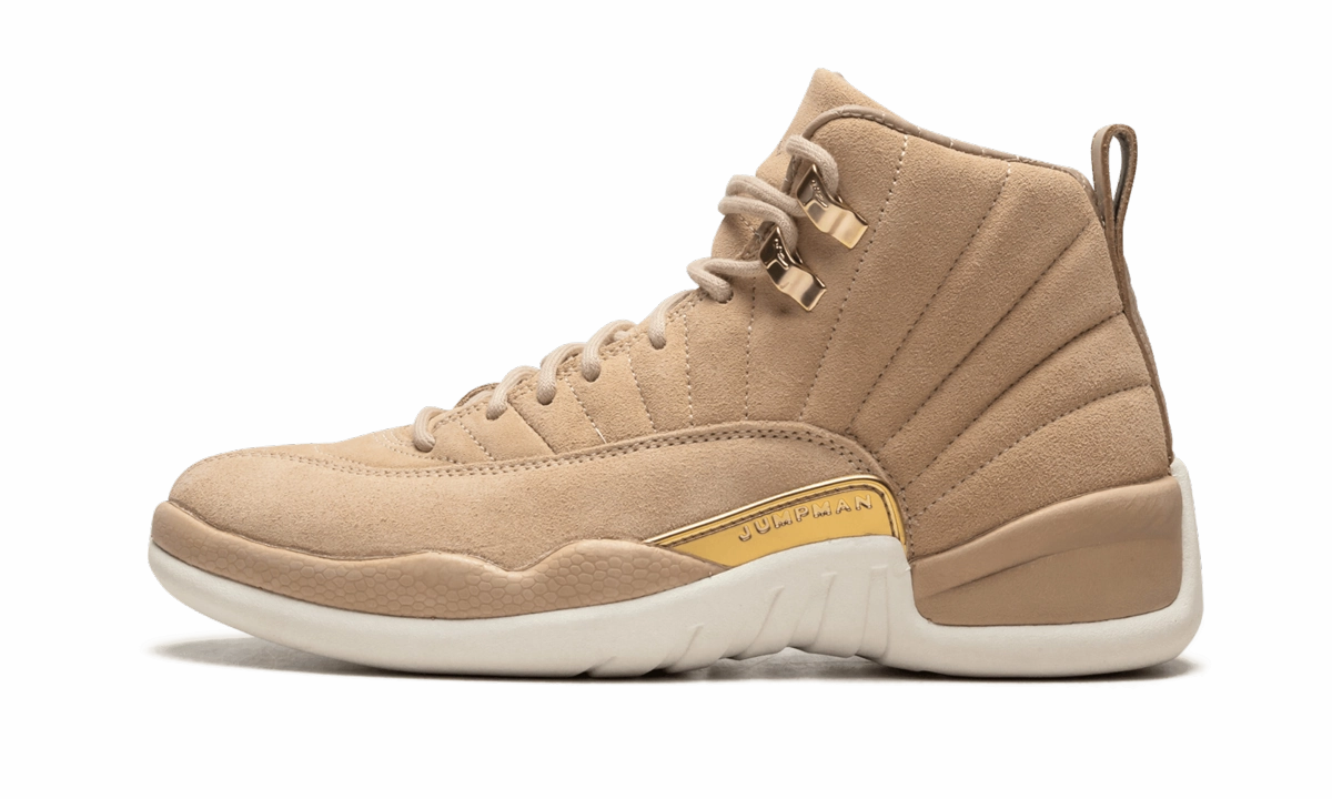 AIR JORDAN 12 RETRO WMNS "Vachetta Tan" high - top design spandex - feature shoes