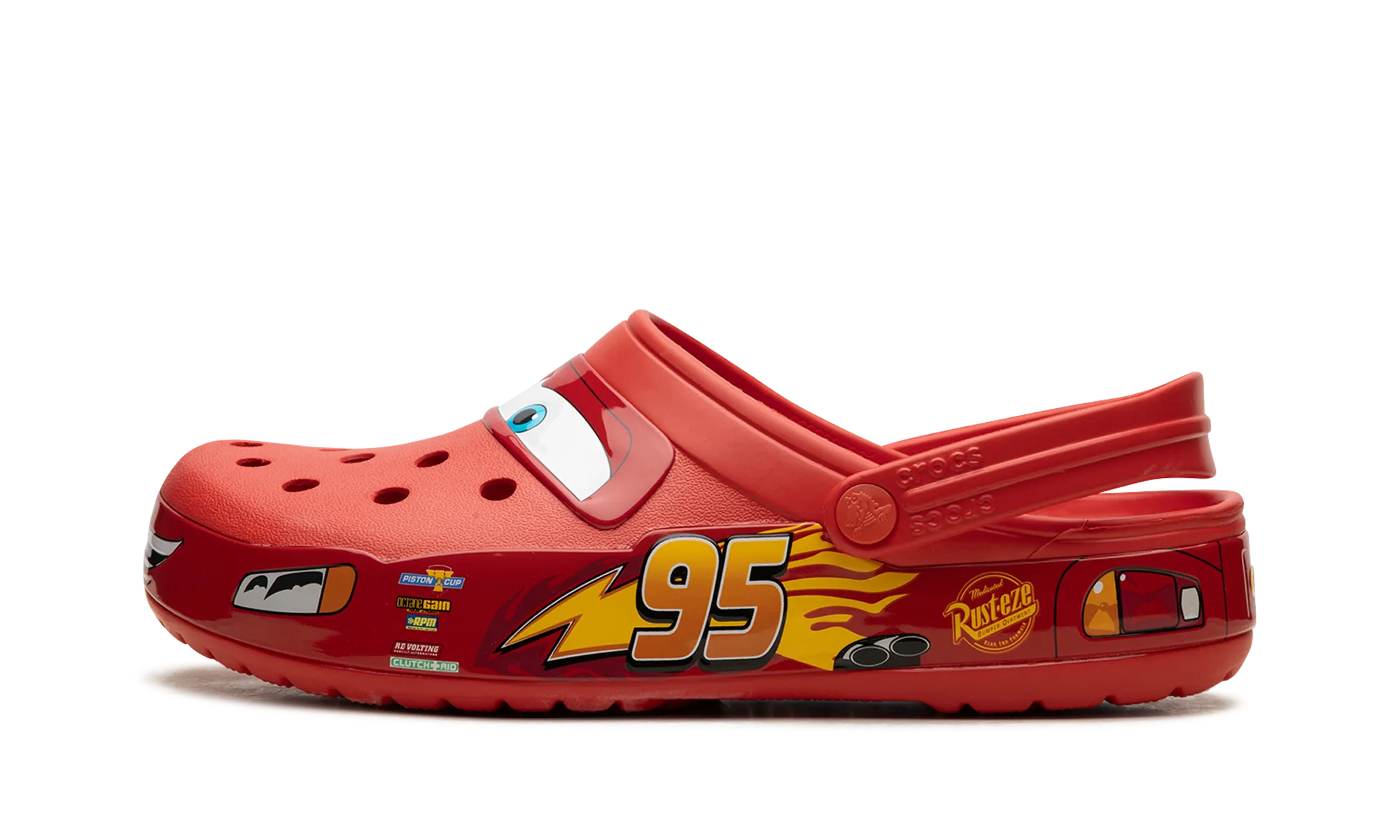 Crocs Classic Clog "Lightning McQueen" Ankle Strap