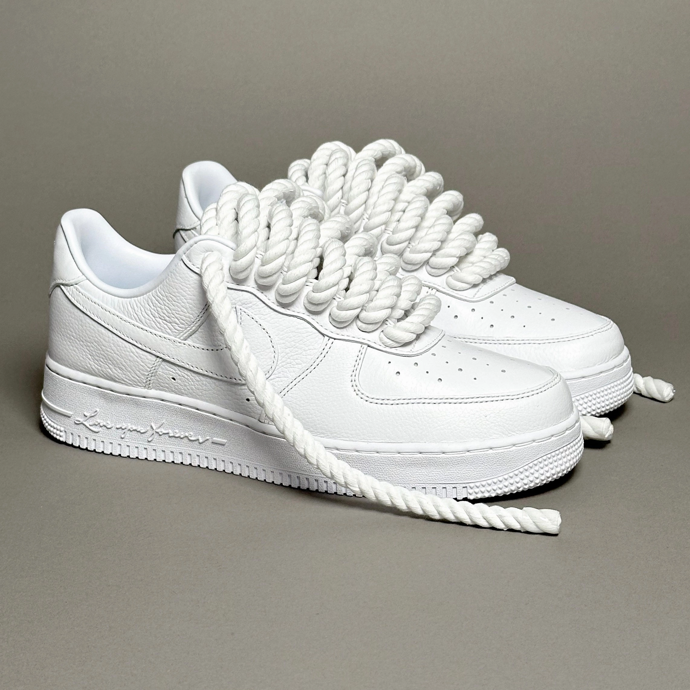 Indoor Running Nike Air Force 1 Nocta Love You Forever "Rope Laces White" V2