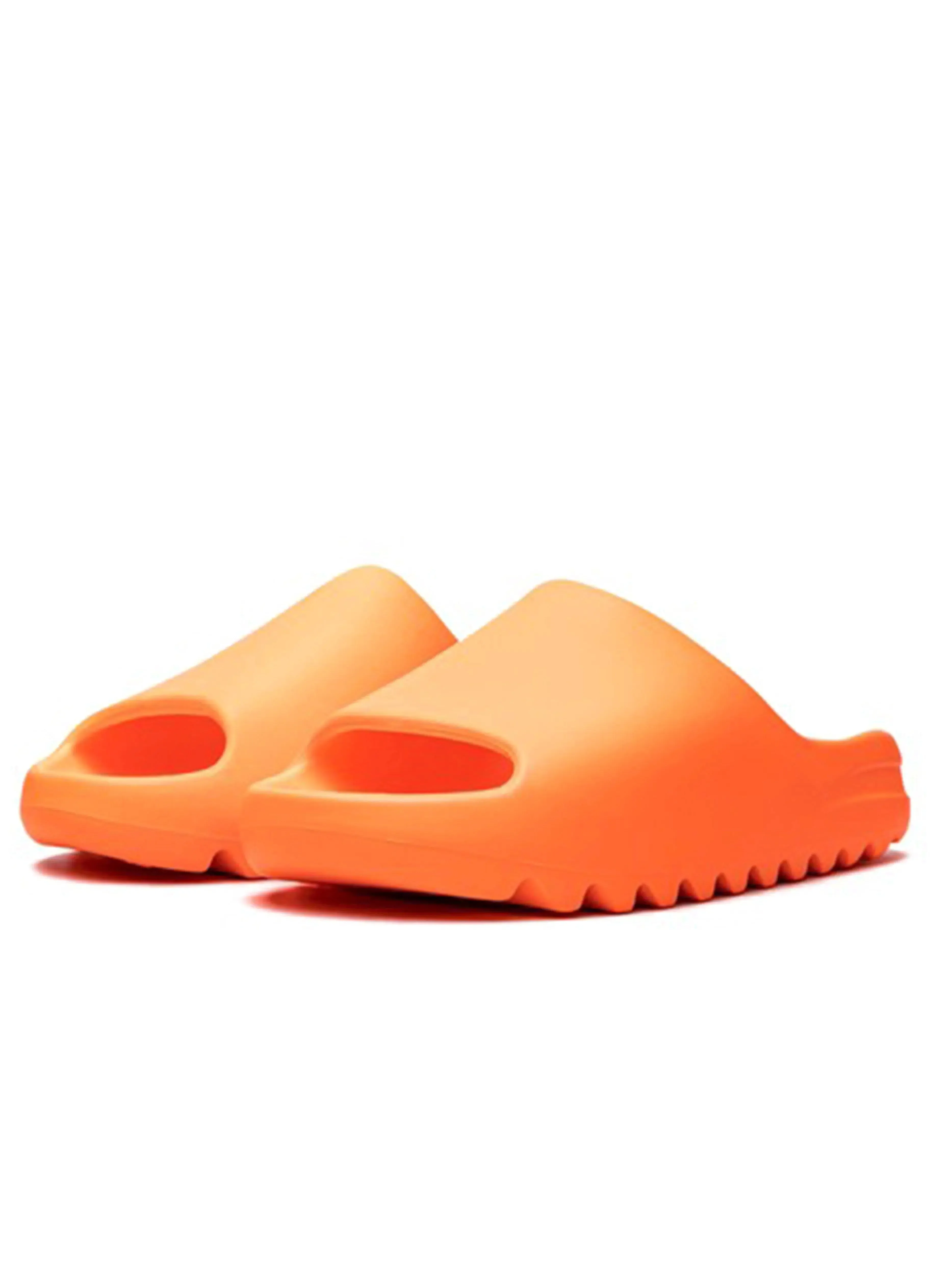 Yeezy Slide Enflame Orange Open Toe