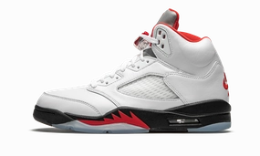 Air Jordan 5 Retro "Fire Red Silver Tongue 2020" sports footgear Anti Odor