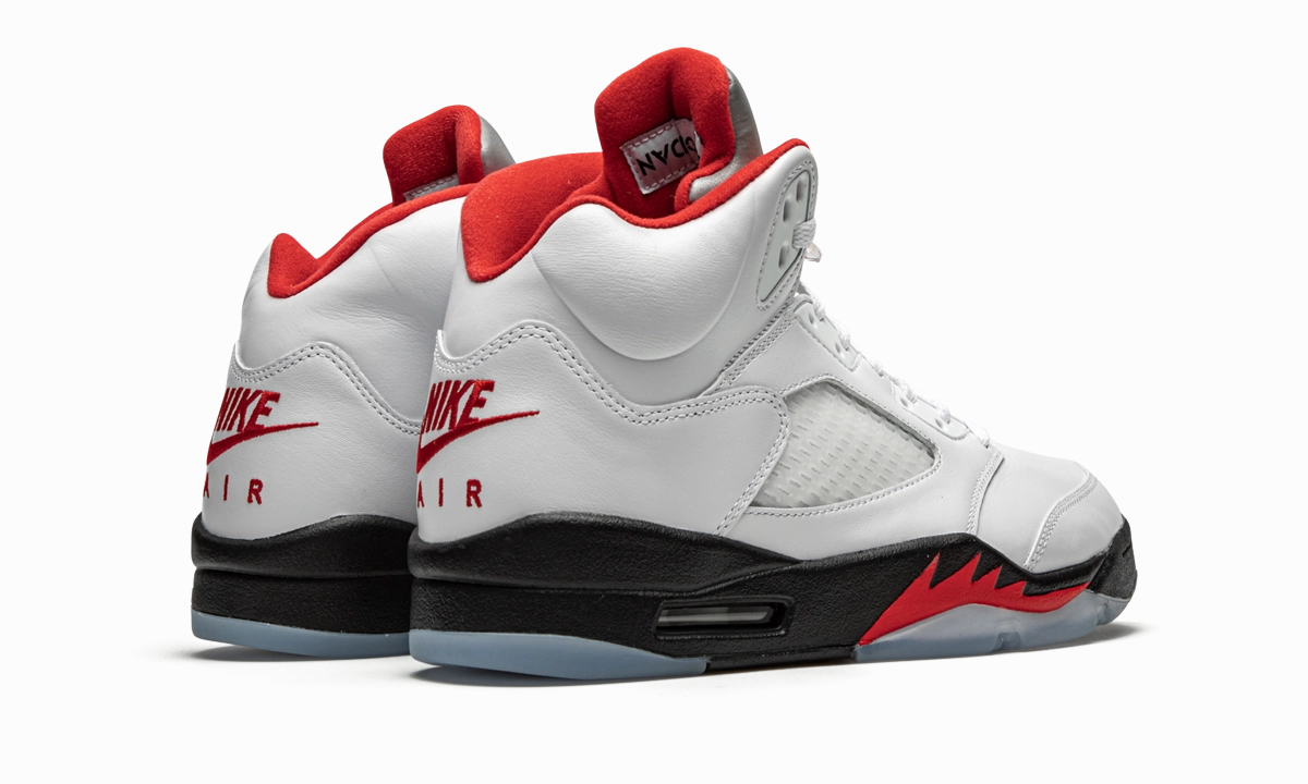 Air Jordan 5 Retro "Fire Red Silver Tongue 2020" half - marathon running shoes Astounding shock absorption