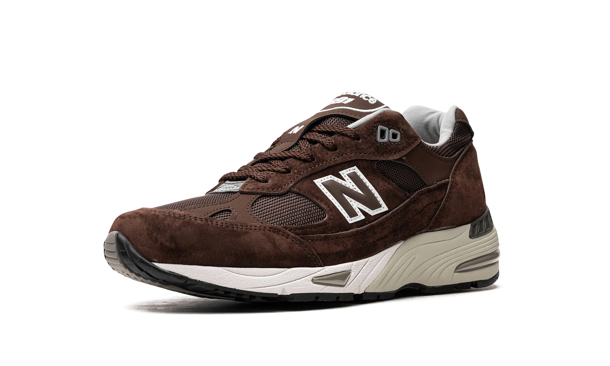 running in a coral reef area shoes 991 "Made in UK - Mocha Brown"