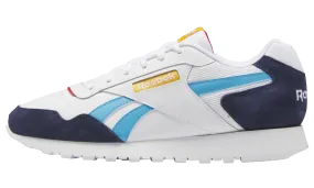 Glide "White/Blue/Light Blue" multi - density sole shoes smooth - surface running shoes