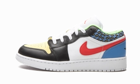 Air Jordan 1 Low GS "White Mesh / Multicolor" Step Ready Wear resistant