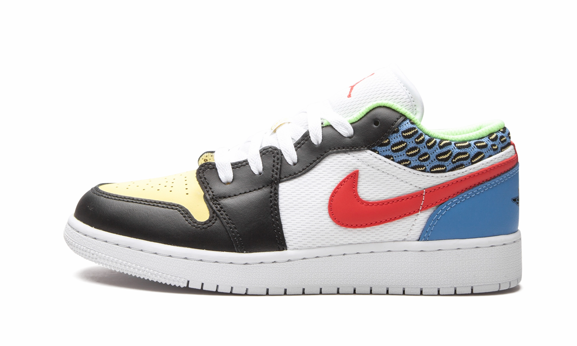 Air Jordan 1 Low GS "White Mesh / Multicolor" Step Ready Wear resistant