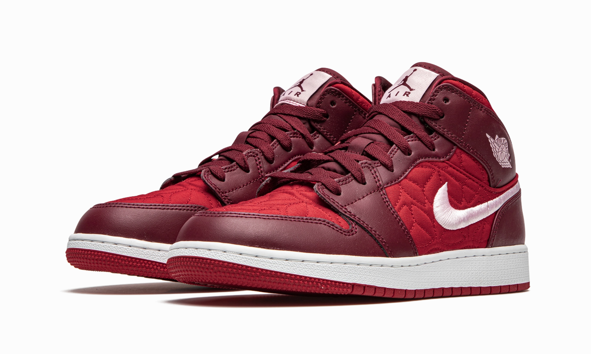 Energy return Air Jordan 1 Mid SE GS "Red Quilt"