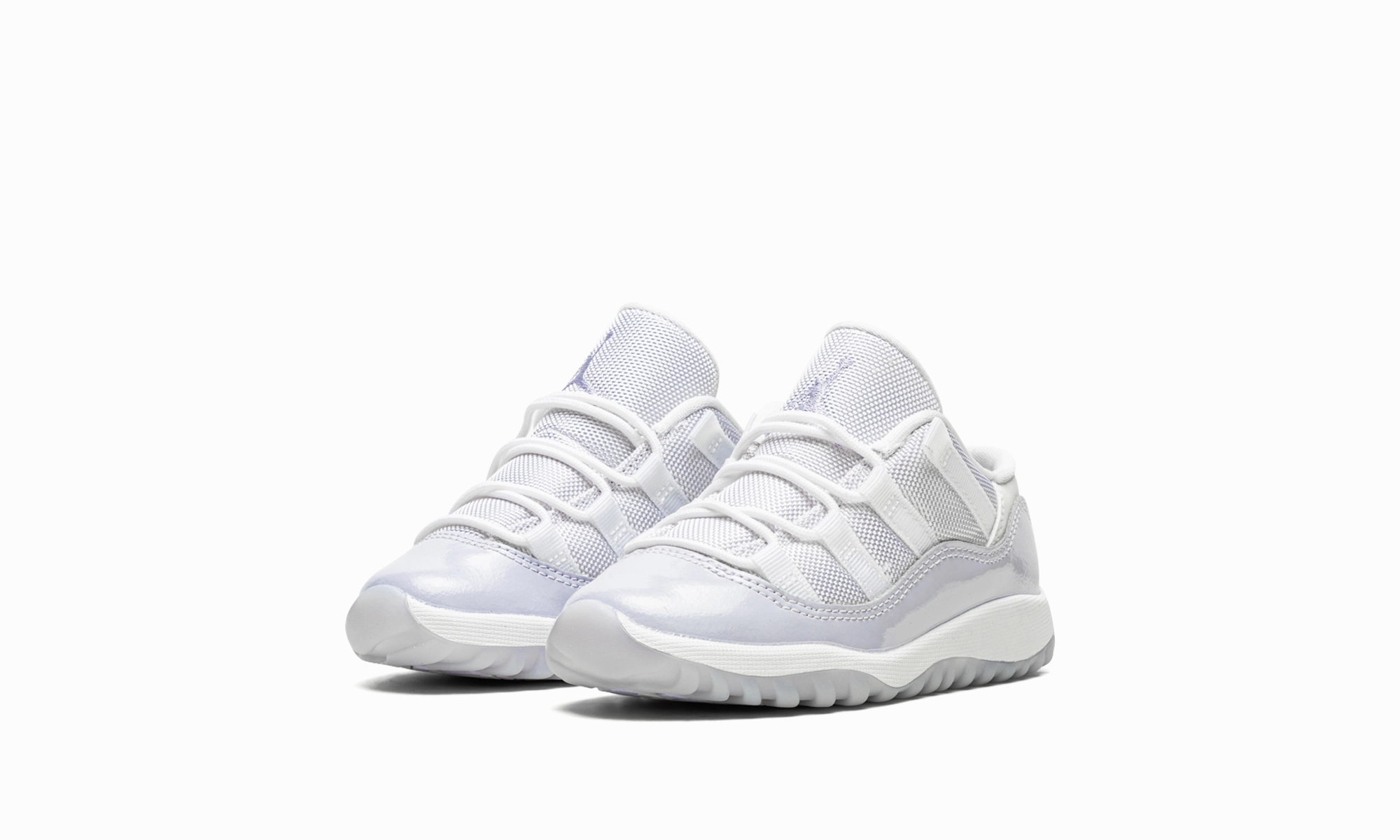 running with a group Air Jordan 11 Low TD "Pure Violet"