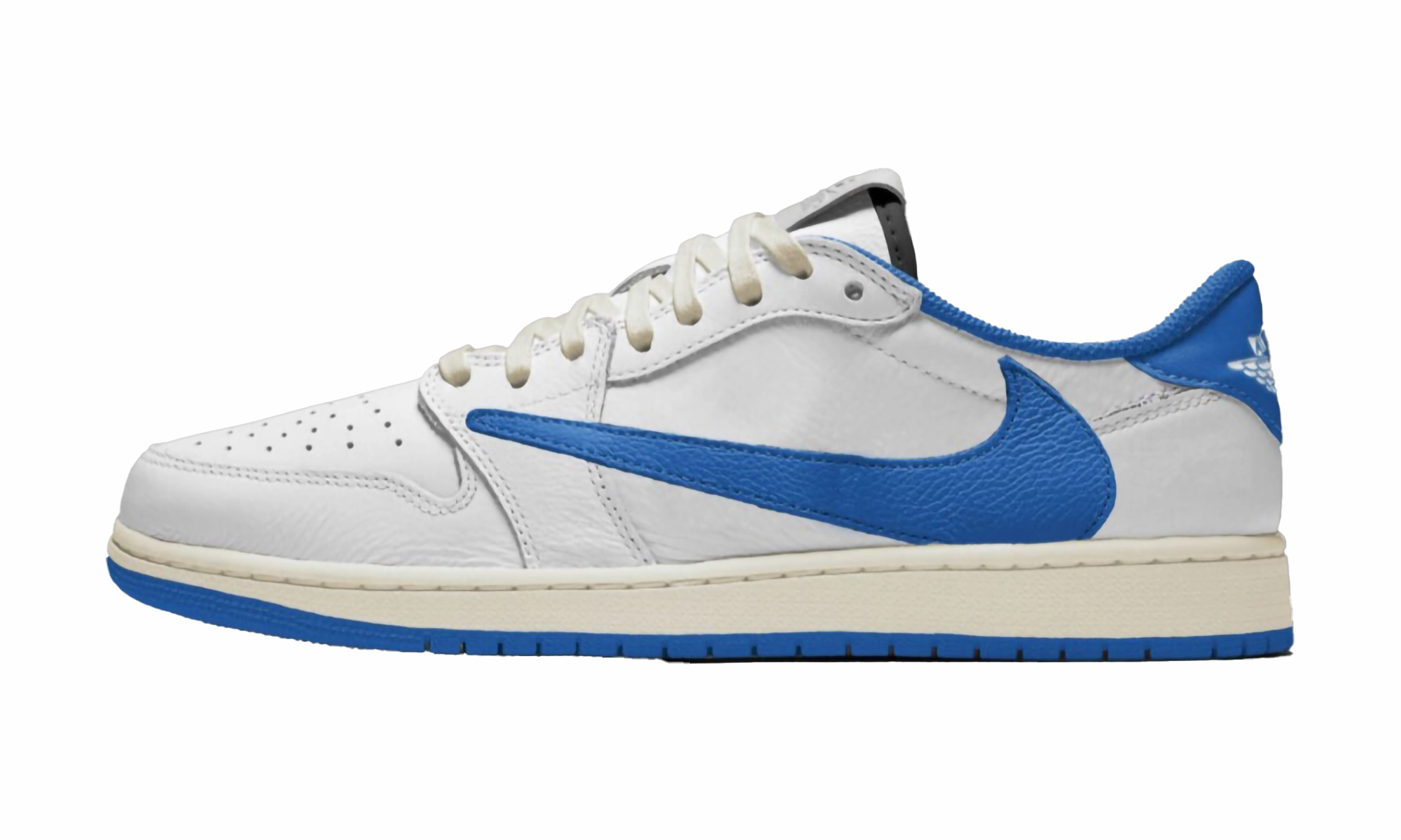 Air Jordan 1 Low "Travis Scott - Fragment - Sail" Modern Cushioning Daily Support
