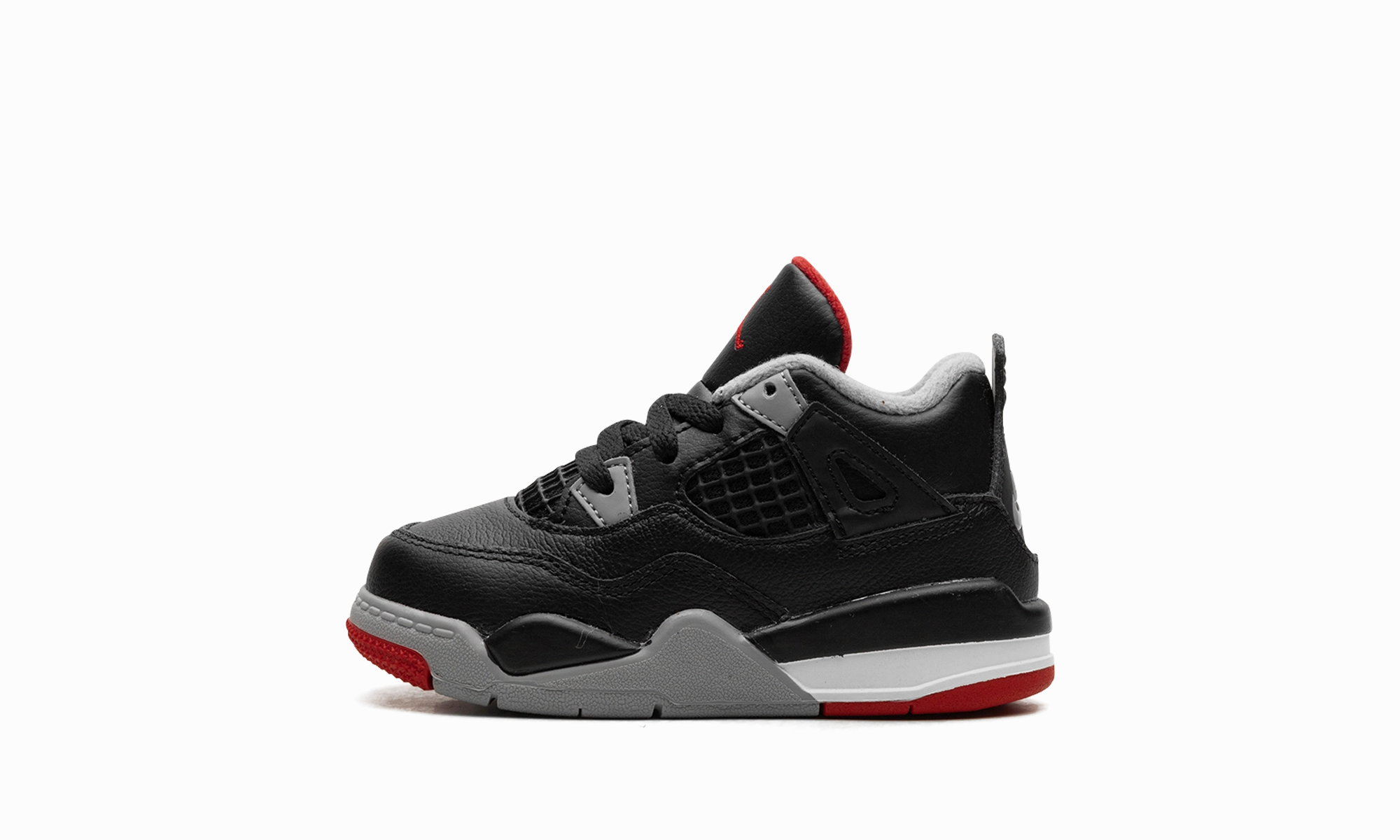 Reinforced heel Signature flexibility Air Jordan 4 TD "Bred Reimagined"