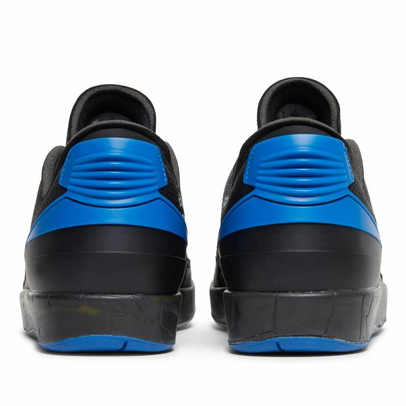 Air Jordan 2 Retro Low SP Off-White Black Blue Elegant Piece