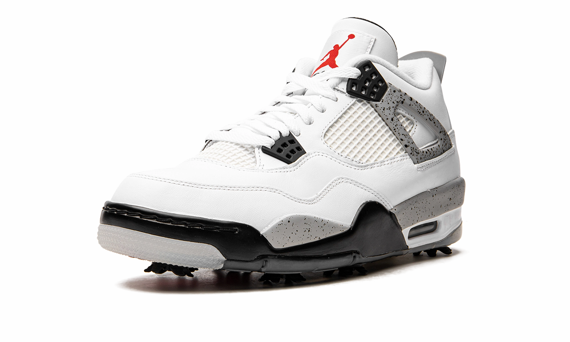 Air Jordan 4 Golf "White Cement" All-day Traction High Cushion