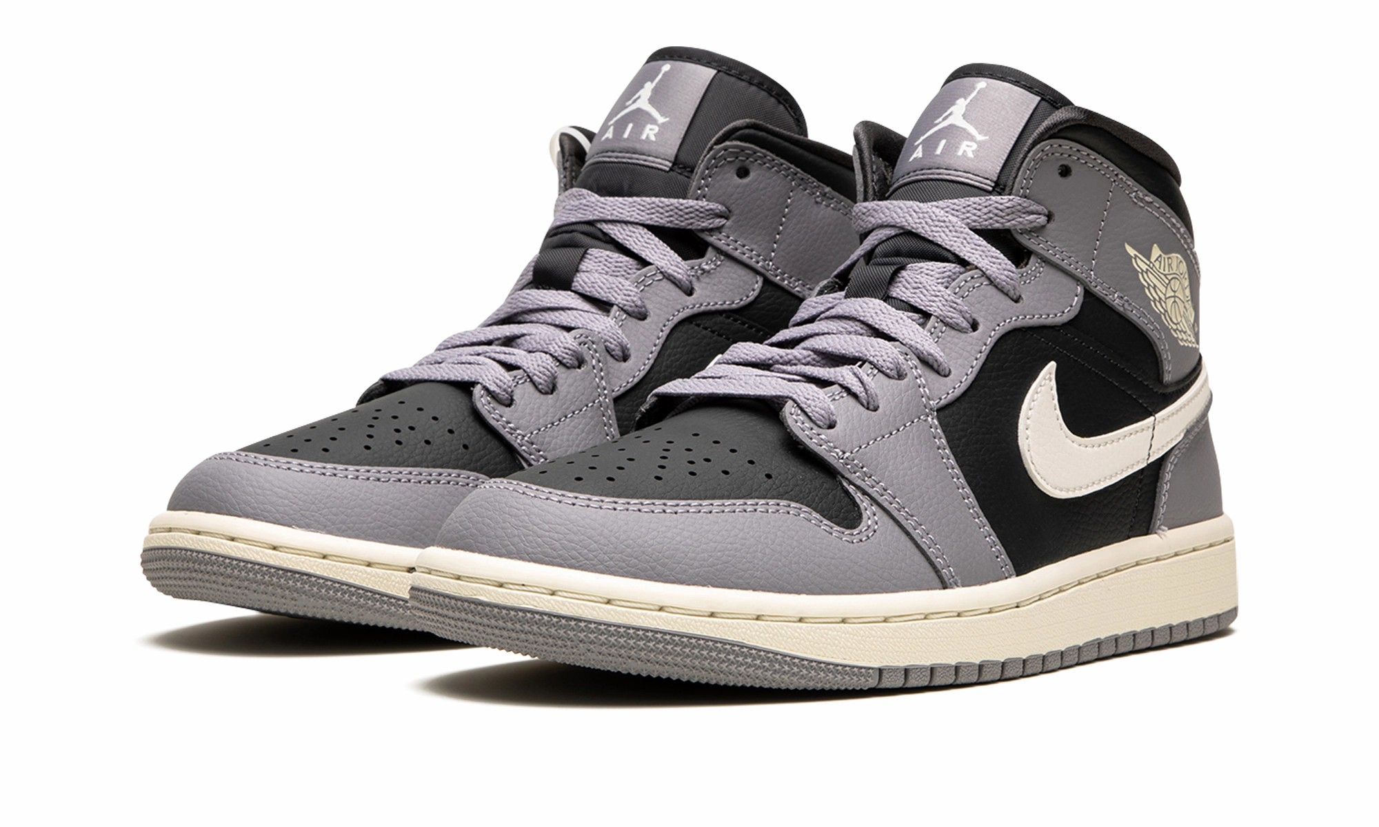 AIR JORDAN 1 MID WMNS "CEMENT GREY" Designer Look