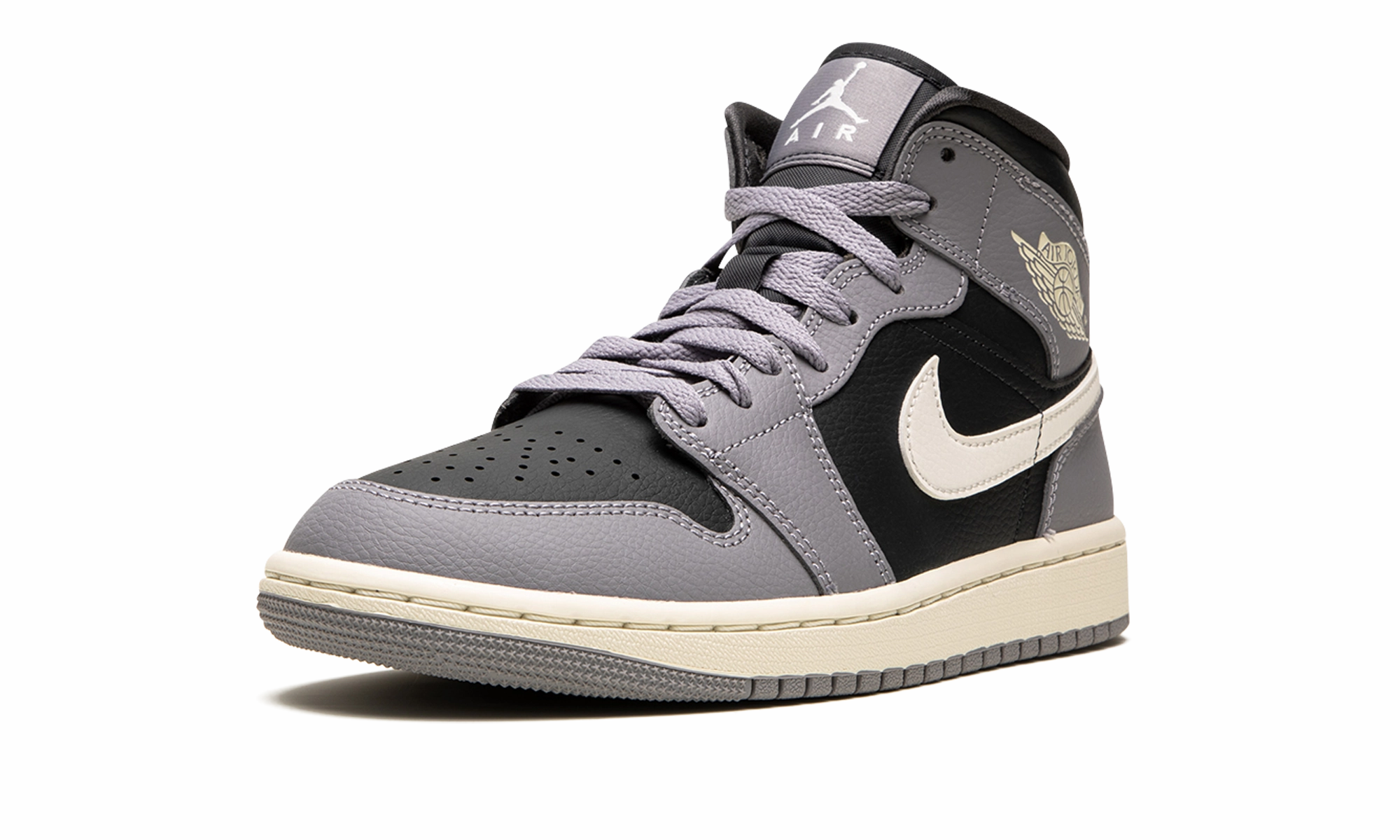 Power Move AIR JORDAN 1 MID WMNS "CEMENT GREY"