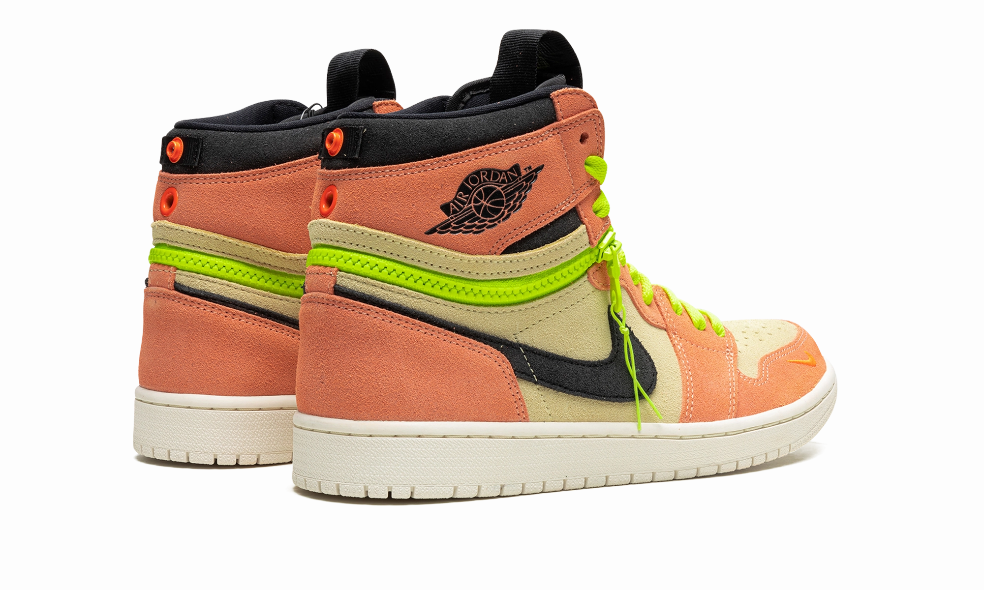 Air Jordan 1 High Switch "Peach" Layered Design Stylish Silhouette