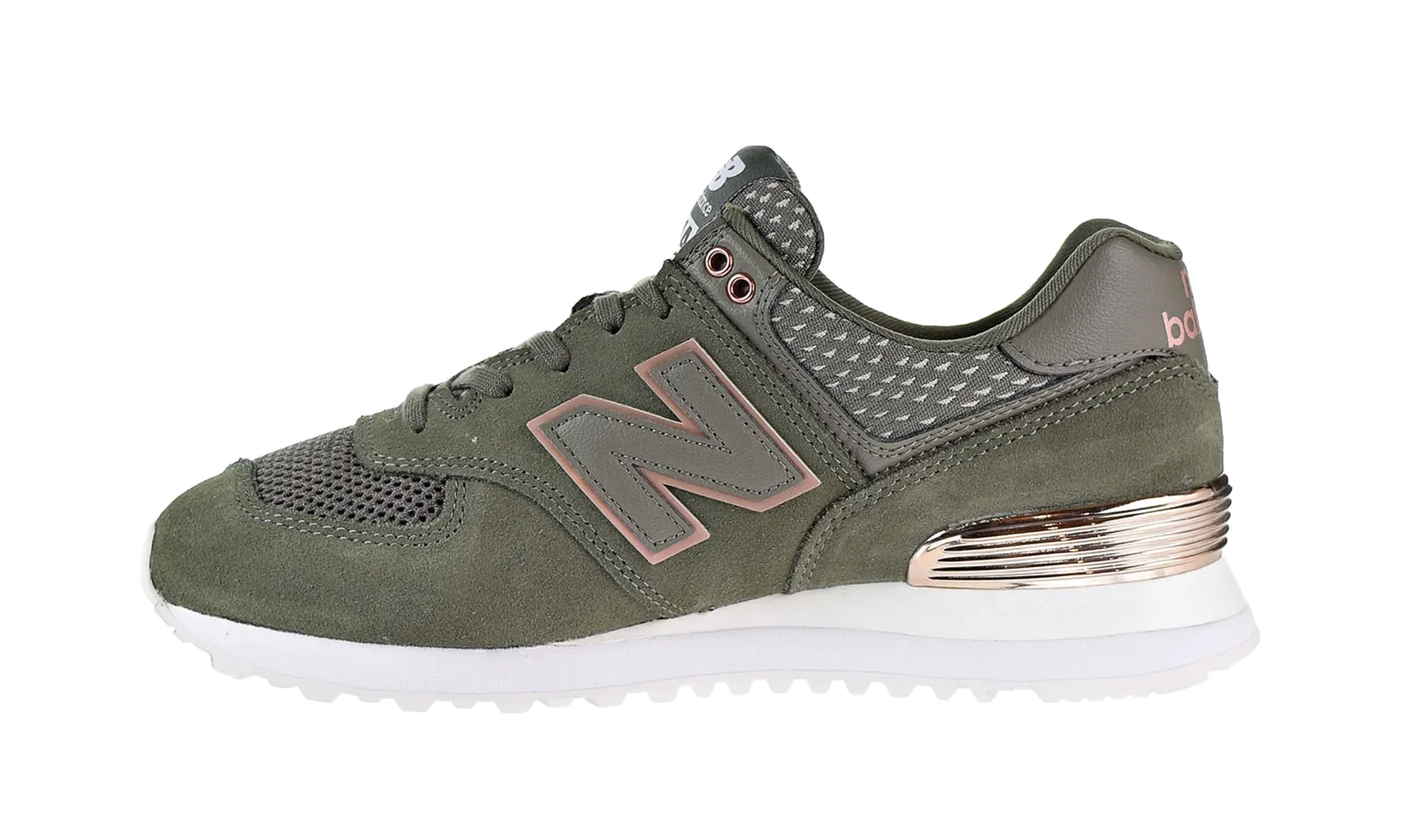 dawn running shoes Bright - colored 574 All Day Rose MWNS "Olive"