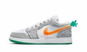Air Jordan 1 Low GS "Rabbit" Versatile Footwear Mid Cut