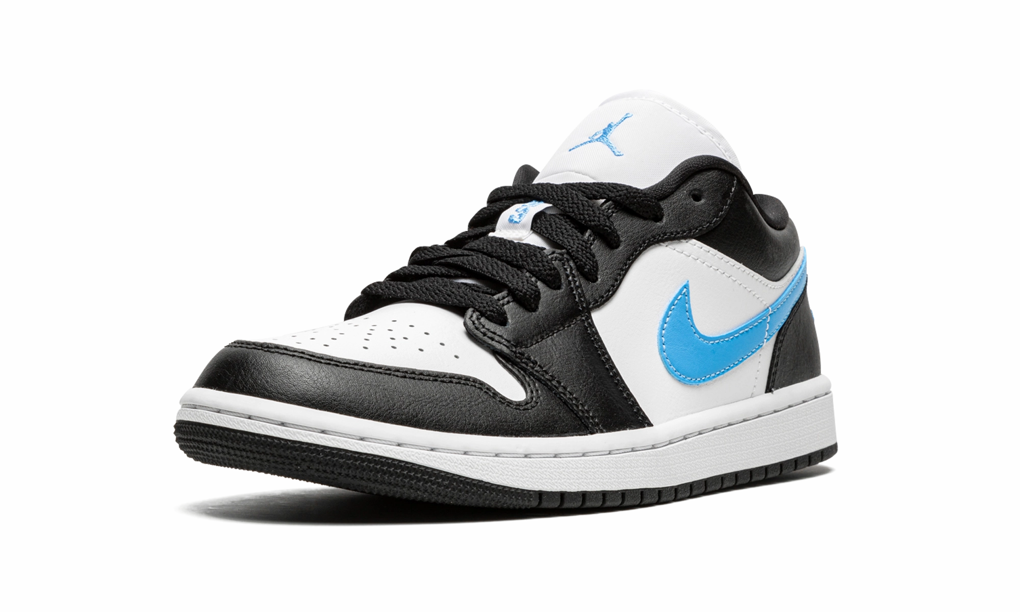 AIR JORDAN 1 LOW WMNS "Black / University Blue" Elastic Band
