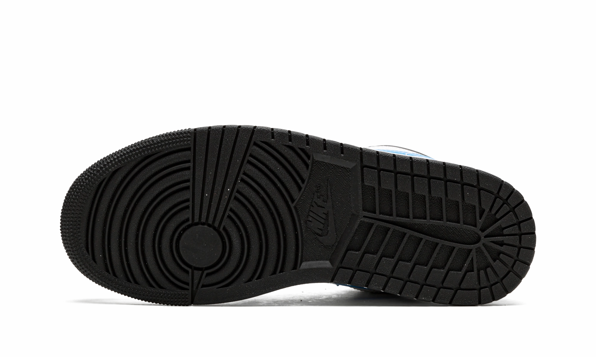 All-weather shock absorption AIR JORDAN 1 LOW WMNS "Black / University Blue"