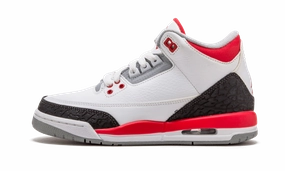 Supportive touch Water Resistant Air Jordan 3 Retro GS "Fire Red"