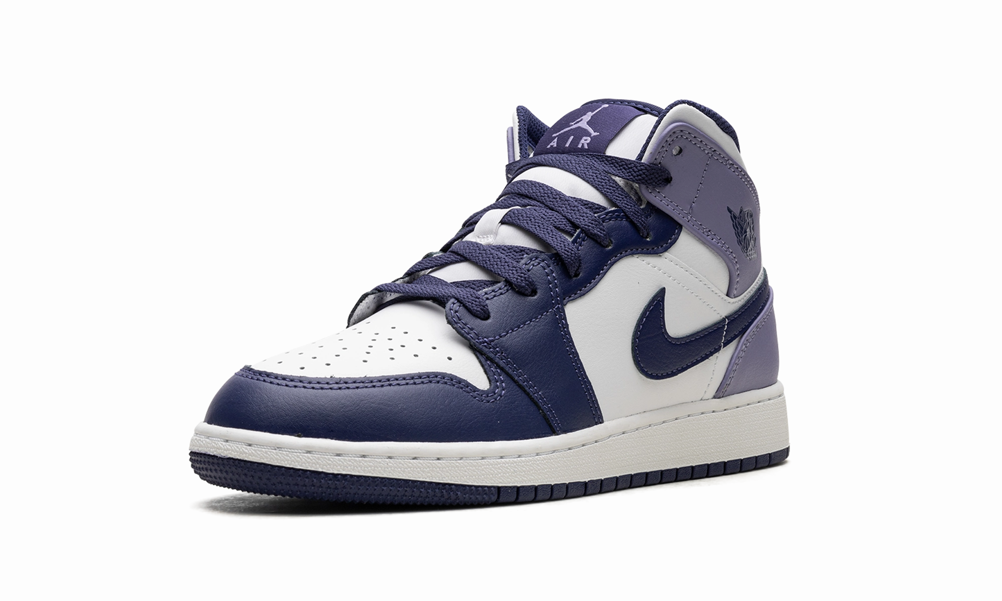 Air Jordan 1 Mid GS "Blueberry" Classy ease Flexible Arch